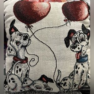 Vintage Disney Dalmatian tapestry pillow